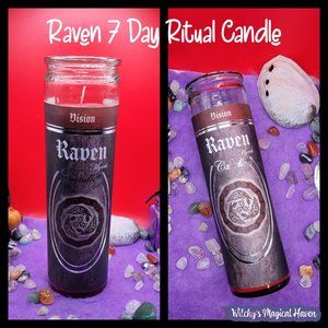 Raven 7 Day Ritual Candle